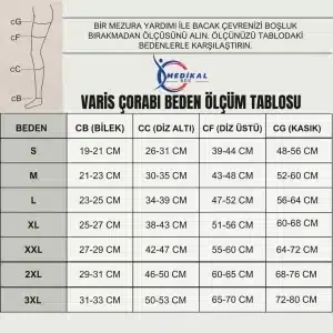 Diz Üstü Anti-Emboli Çorabı 1
